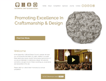 Tablet Screenshot of craftanddesigncouncil.org.uk